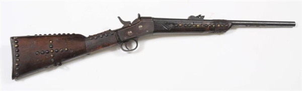 INDIAN DECORATED REMINGTON ROLLING BLOCK RIFLE.   