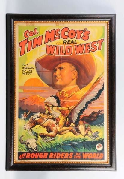 TIM MCCOY REAL WILD WEST POSTER.                  