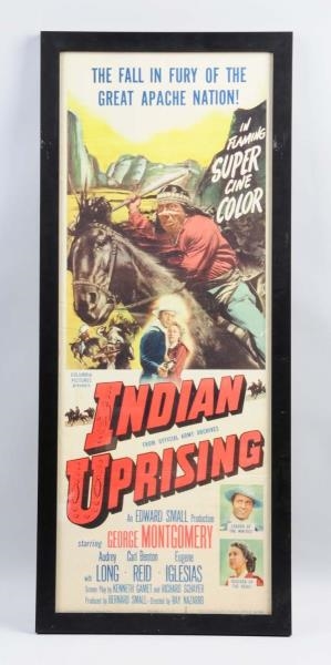 INDIAN UPRISING INSERT MOVIE POSTER.              