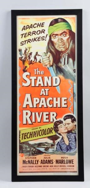STAND AT APACHE RIVER INSERT MOVIE POSTER.        