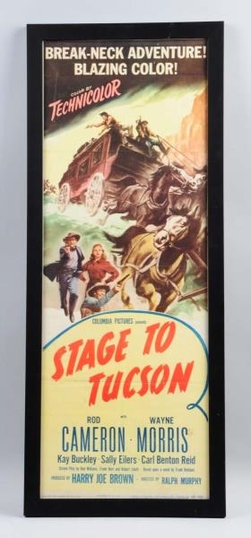 STAGE TO TUSCON INSERT MOVIE POSTER.              