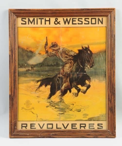 SMITH & WESSON REVOLVERS POSTER.                  