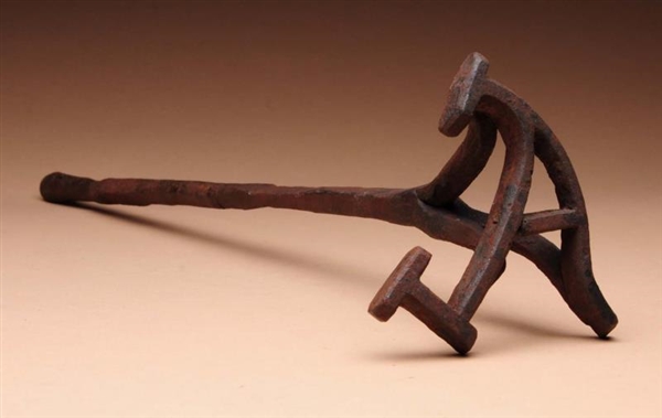 CROOKED "A" BRANDING IRON.                        
