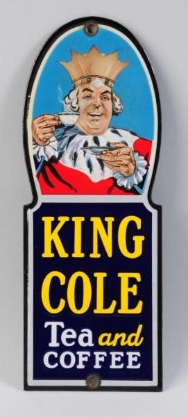 KING COLE PORCELAIN CANADIAN DOOR PUSH.           