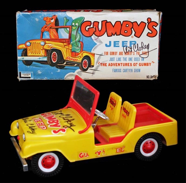 GUMBY’S SIGNED JEEP.                              