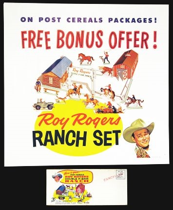 ROY ROGERS RANCH SET RETAIL DISPLAY POSTER.       