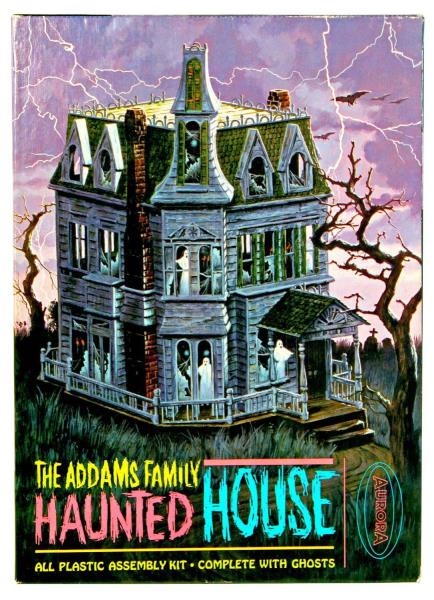 THE ADDAMS FAMILY HAUNTED HOUSE MODEL KIT.        