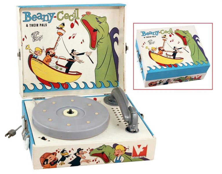 BEANY, CECIL & THEIR PALS PORTABLE RECORD PLAYER. 