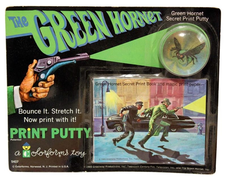GREEN HORNET PRINT PUTTY.                         