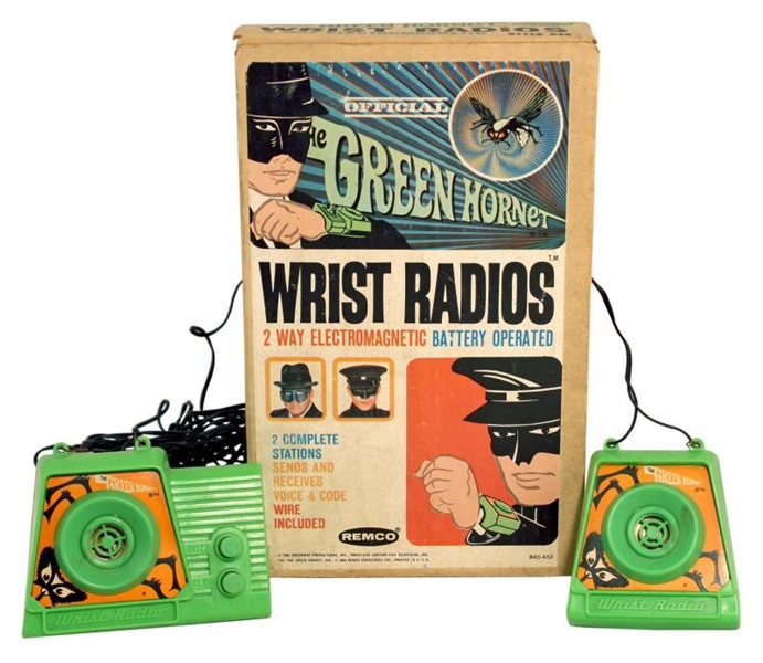 OFFICIAL GREEN HORNET WRIST RADIOS.               