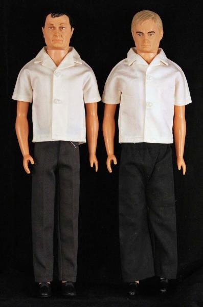 LOT OF 2: MAN FROM U.N.C.L.E. ACTION FIGURES.     