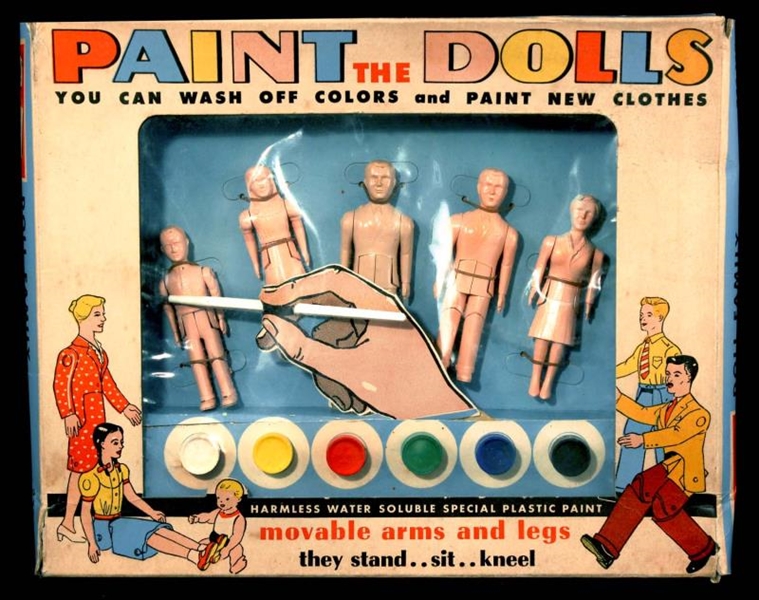 PAINT THE DOLLS DOLLHOUSE FAMILY PAINTING SET.    