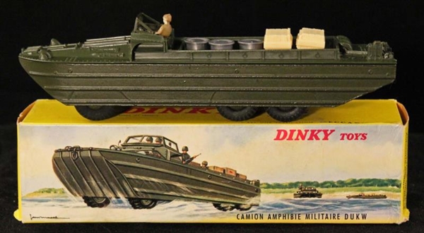 DINKY TOYS DUKW AMPHIBIAN MILITARY BOAT.          