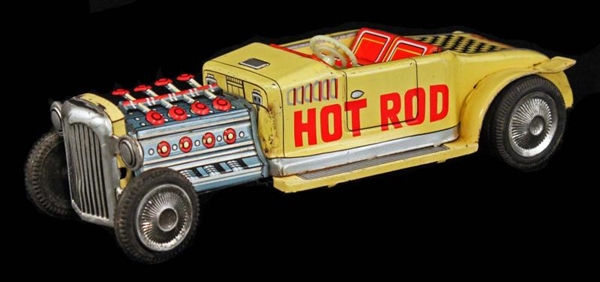 1930S MOVING PISTONS HOT ROD TOY.                 