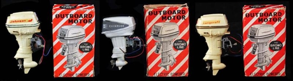 ASSORTED ELECTRIC POWERED OUTBOARD MOTORS.        