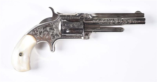 FACTORY ENGRAVED S&W NO 1-1/2 2ND ISSUE REVOLVER. 