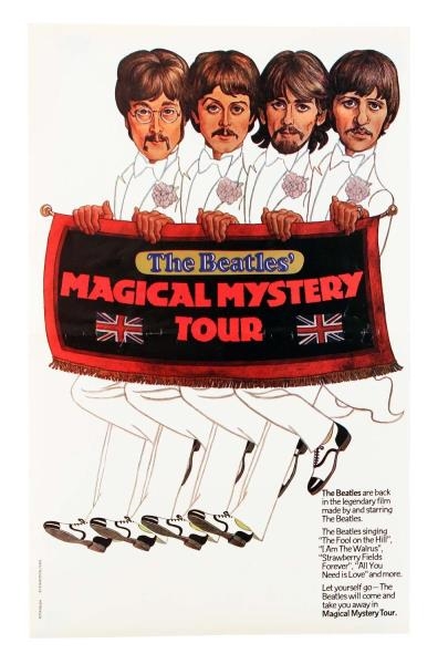 THE BEATLES MAGICAL MYSTERY TOUR MOVIE POSTER.    