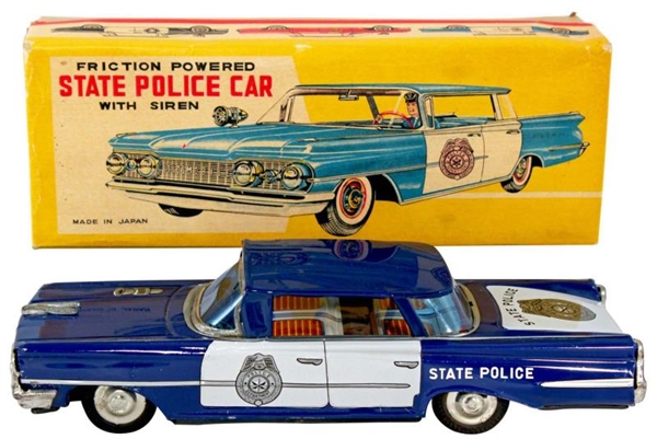 JAPANESE FRICTION POWERED STATE POLICE CAR.       