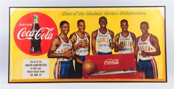 1953 COCA - COLA LARGE GLOBETROTTERS POSTER.      