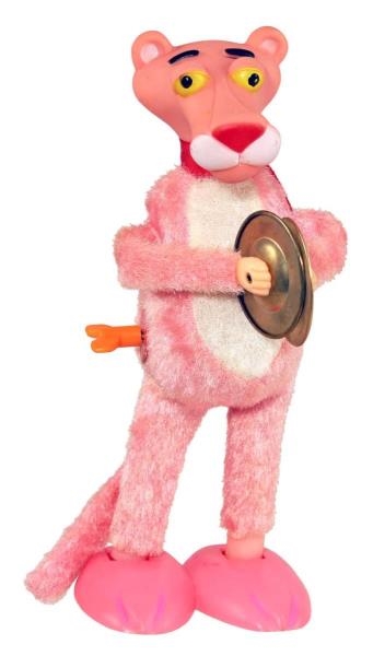 WIND-UP PINK PANTHER PLAYING CYMBALS.             