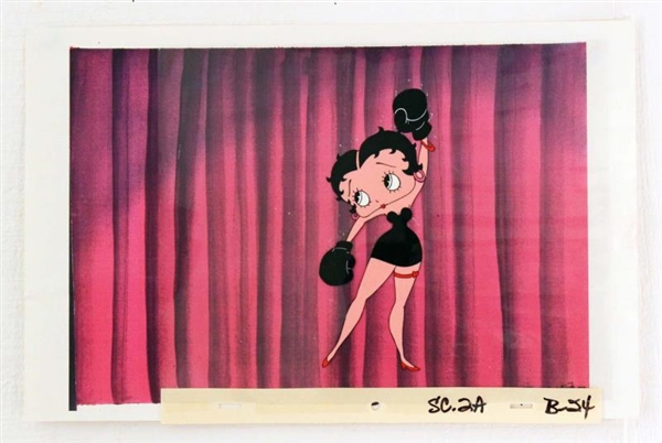 BETTY BOOP PRODUCTION ANIMATION CELL.             