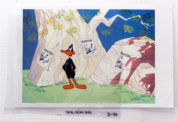 DAFFY DUCK PRODUCTION ANIMATION CELL.             