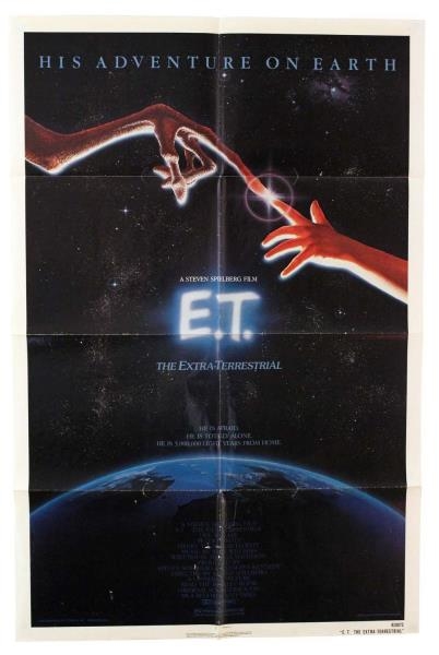 E.T. THE EXTRA-TERRESTRIAL MOVIE POSTER.          