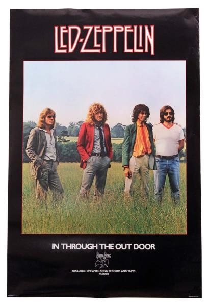 LED ZEPPELIN RECORD STORE POSTER.                 