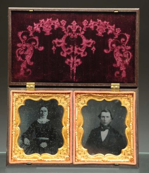 TIN TYPE OF 2 IMAGES.                             