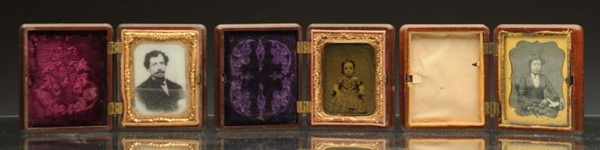 LOT OF 3: THERMOPLASTIC DAGUERREOTYPES & IMAGES.  