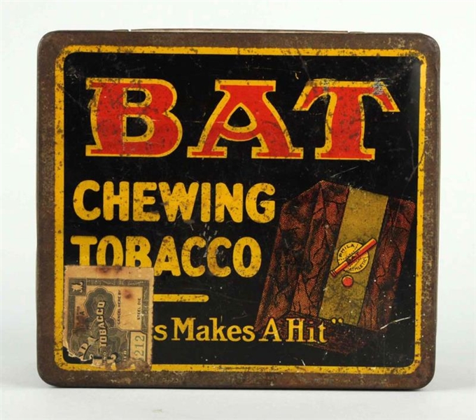 BAT CHEWING TOBACCO TIN.                          