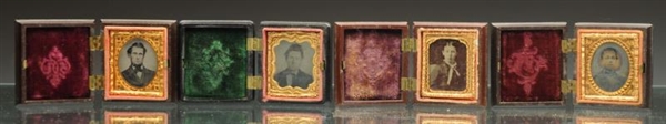 LOT OF 4: TIN TYPE IN THERMOPLASTIC CASES.        