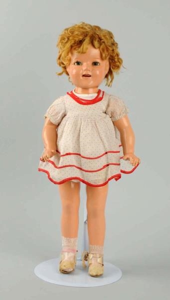 VINTAGE COMPOSITION IDEAL SHIRLEY TEMPLE DOLL.    
