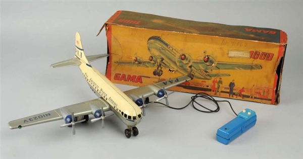GAMA TIN BATTERY-OPERATED AIRPLANE.               