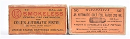 LOT OF 2: AMMO BOXES.                             