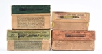 LOT OF 4: TWO-PIECE AMMO BOXES.                   