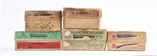 LOT OF 5: TWO-PIECE BOXES OF AMMUNITION.          