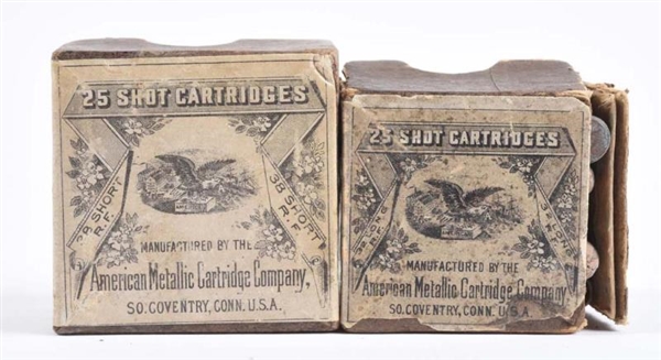 LOT OF 2: AMERICAN METALLIC CARTRIDGE CO. BOXES.  