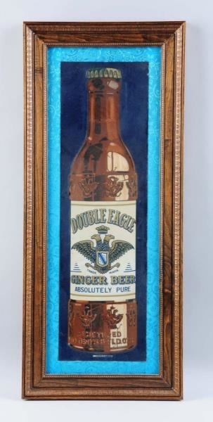 DOUBLE EAGLE GINGER BEER TIN SIGN.                