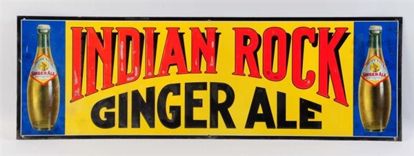 INDIAN ROCK EARLY EMBOSSED TIN SIGN.              