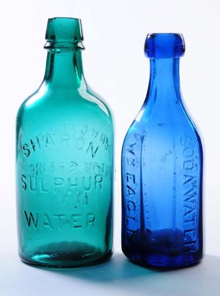 LOT OF 2: EARLY WATER BOTTLES - NEW YORK.         