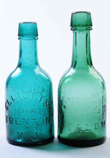 LOT OF 2: EARLY BEER BOTTLES - NEW JERSEY.        