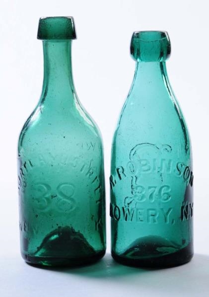 LOT OF 2: EARLY BEER BOTTLES - NEW YORK.          
