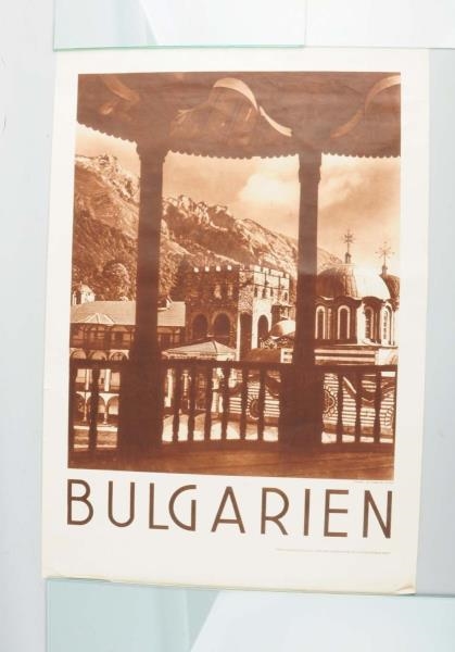 1930S GERMAN BULGARIAN TRAVEL POSTER.             