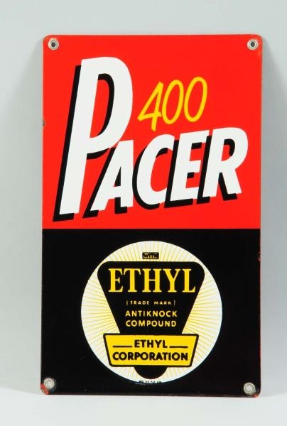 PORCELAIN PACER 400 WITH ETHYL LOGO SIGN.         