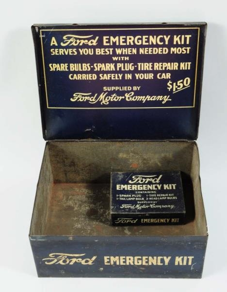 METAL STORE DISPLAY FOR FORD EMERGENCY KIT.       