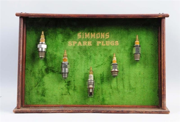 WOOD SIMMONS SPARK PLUGS COUNTER-TOP DISPLAY.     