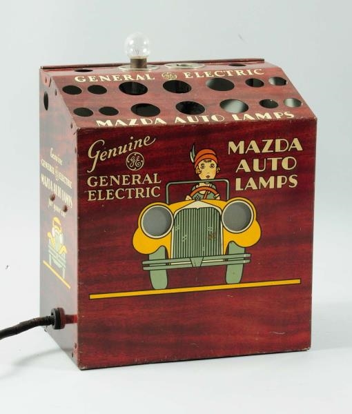 METAL MAZDA AUTO LAMPS GENERAL ELECTRIC DISPLAY.  