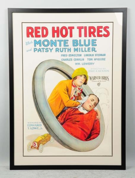 RED HOT TIRES PAPER MOVIE POSTER.                 