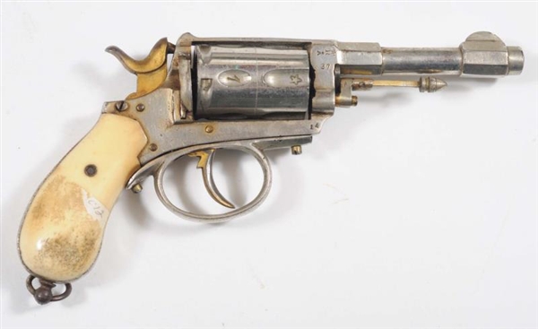 BELGIUM DOUBLE CYLINDER DOUBLE ACTION REVOLVER.   